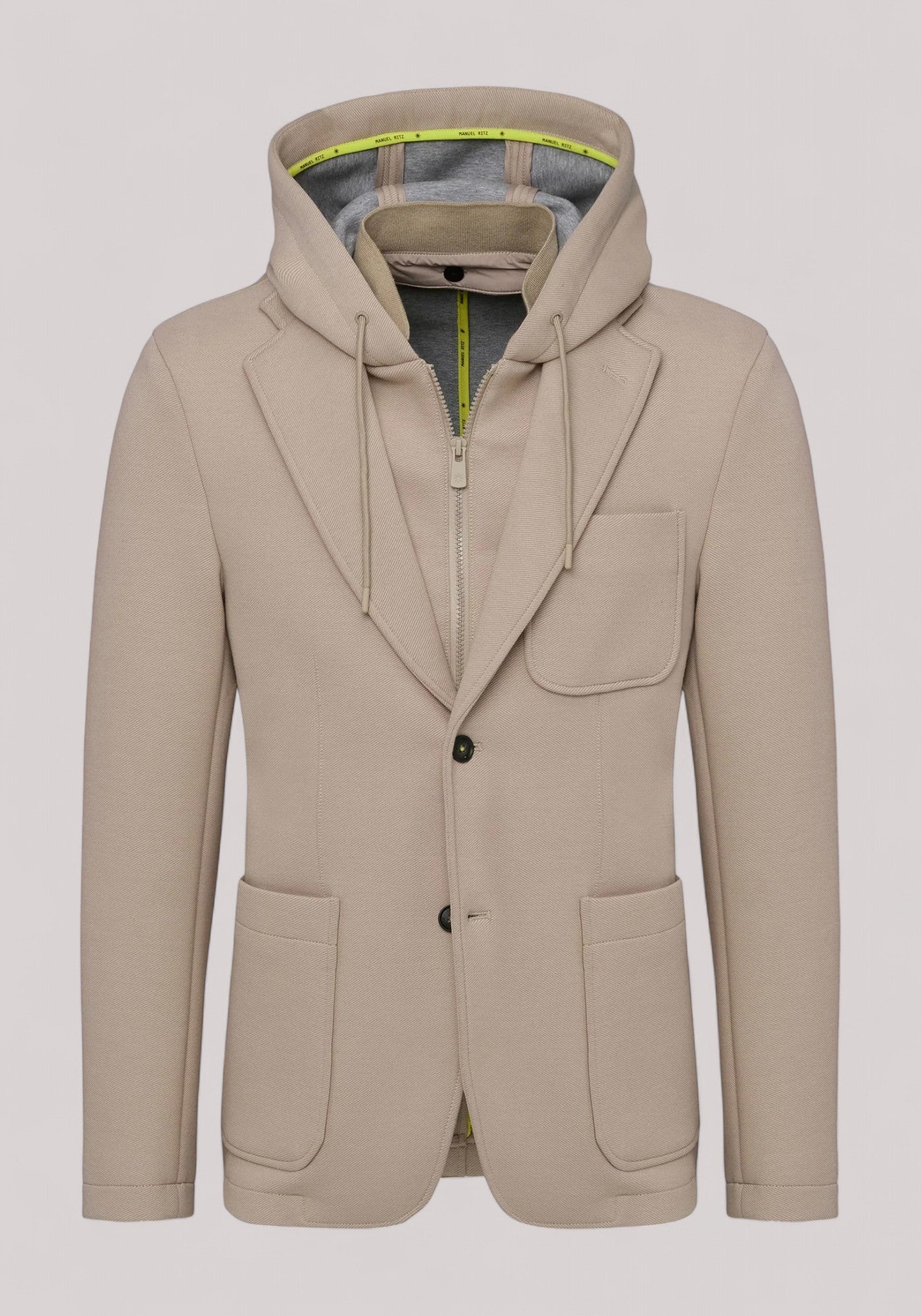 GIACCA UOMO NEOPRENE CAPPUCCIO BEIGE
