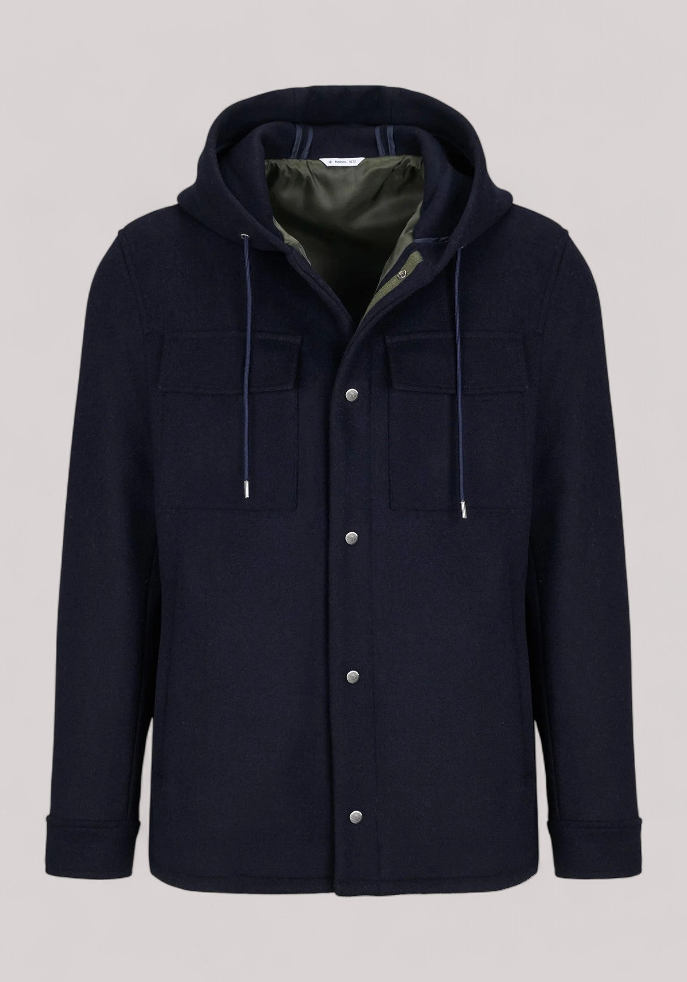 GIUBBINO UOMO CON CAPPUCCIO BLU