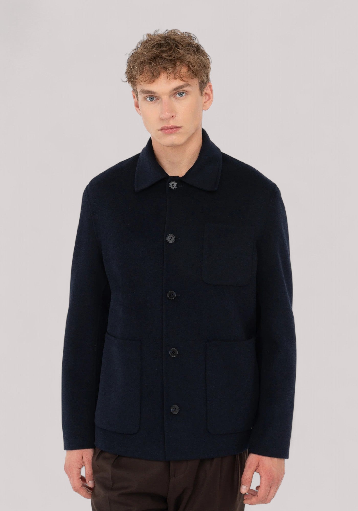 GIACCA UOMO OVERSHIRT BLU