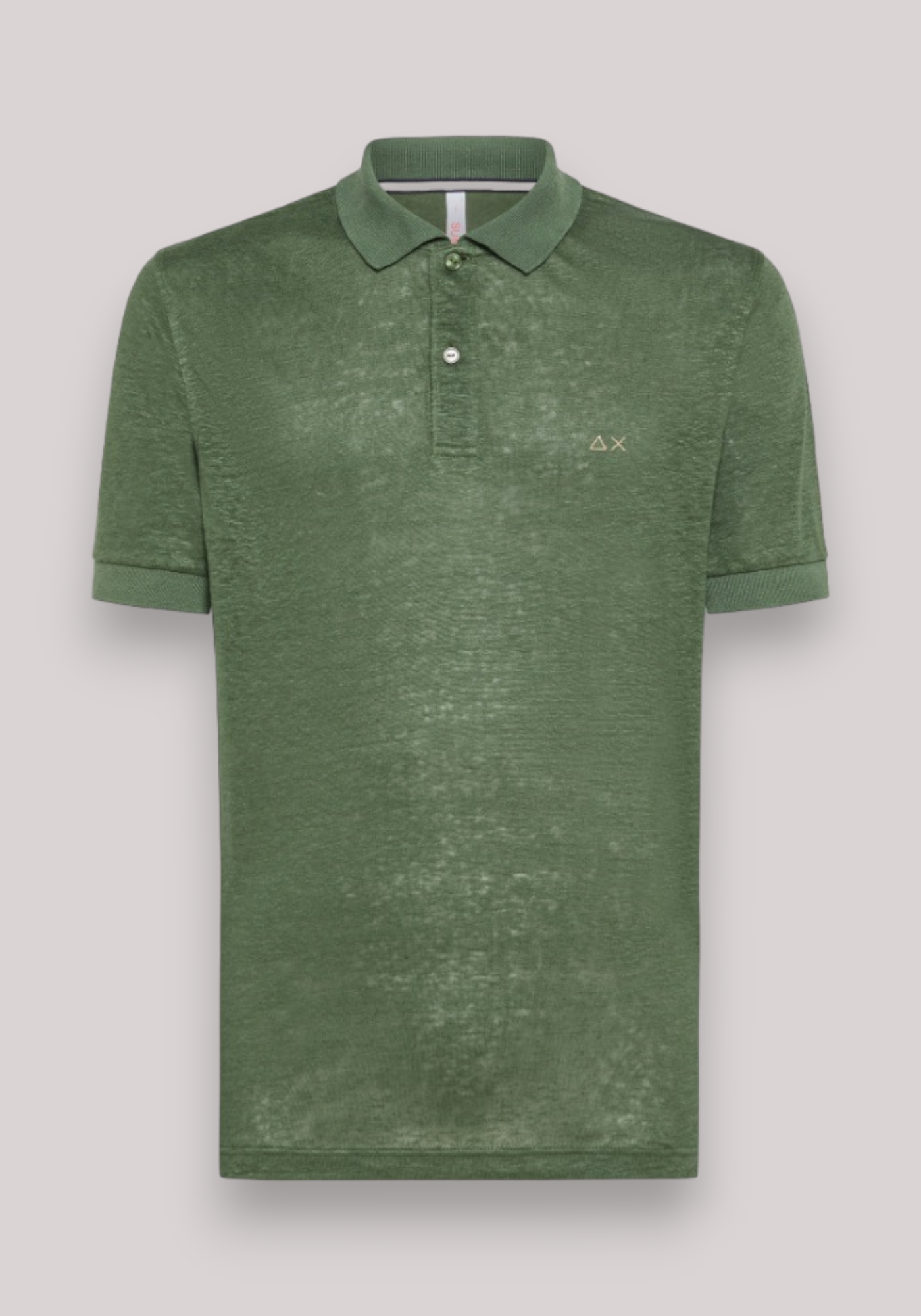 POLO UOMO VERDE SCURO LINO - Linassi