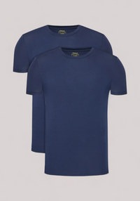 T-SHIRT UOMO NAVY - CLASSIC-2 PACK - Linassi