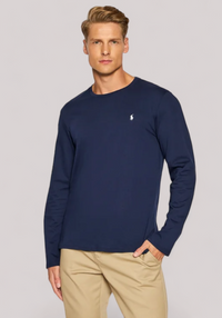 T-SHIRT UOMO MANICA LUNGA BLU