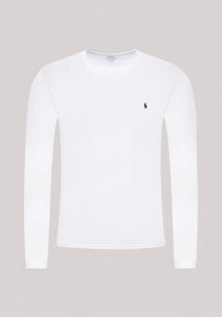 T-SHIRT UOMO MANICA LUNGA BIANCO