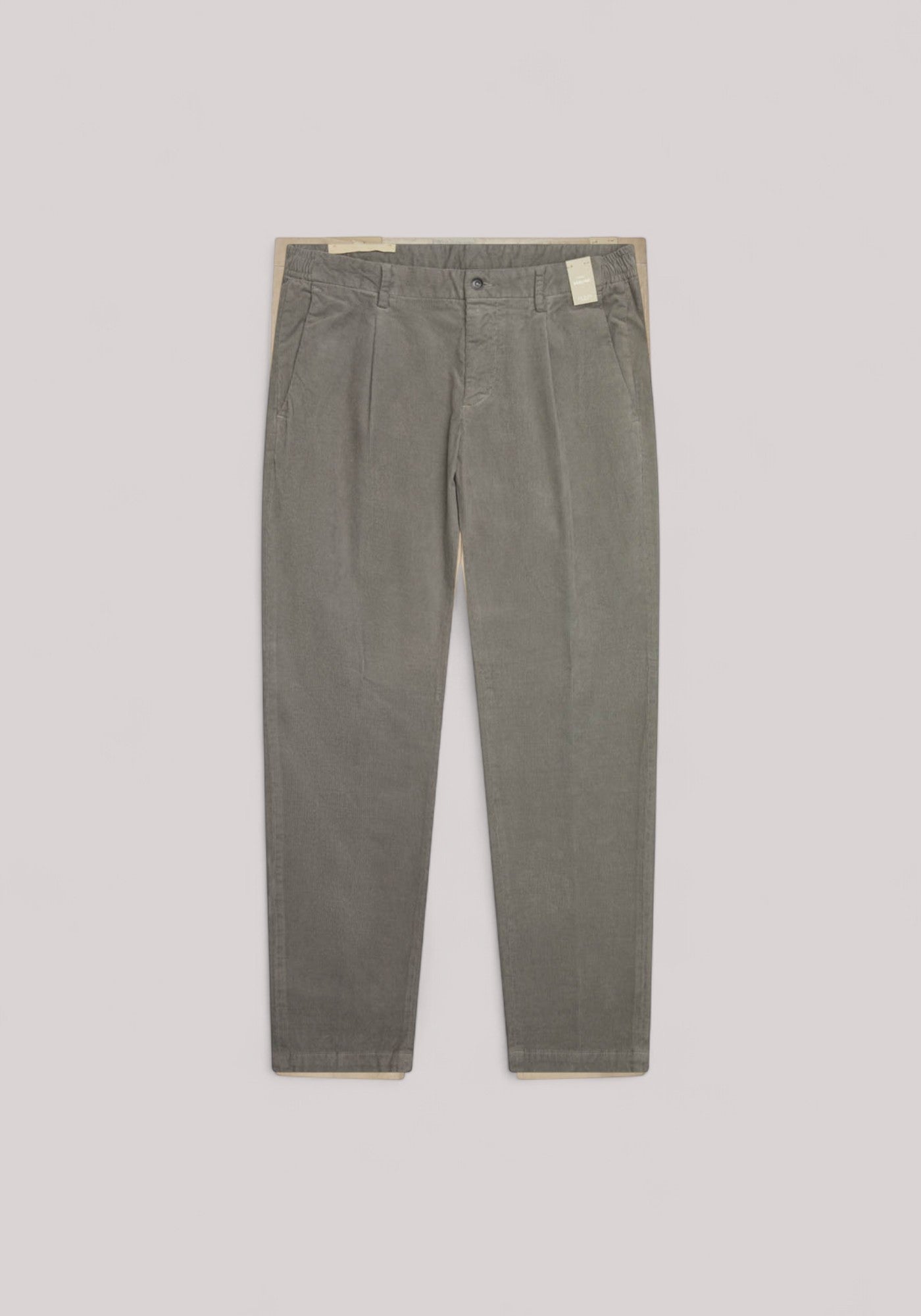 PANTALONE UOMO VELLUTO GRIGIO
