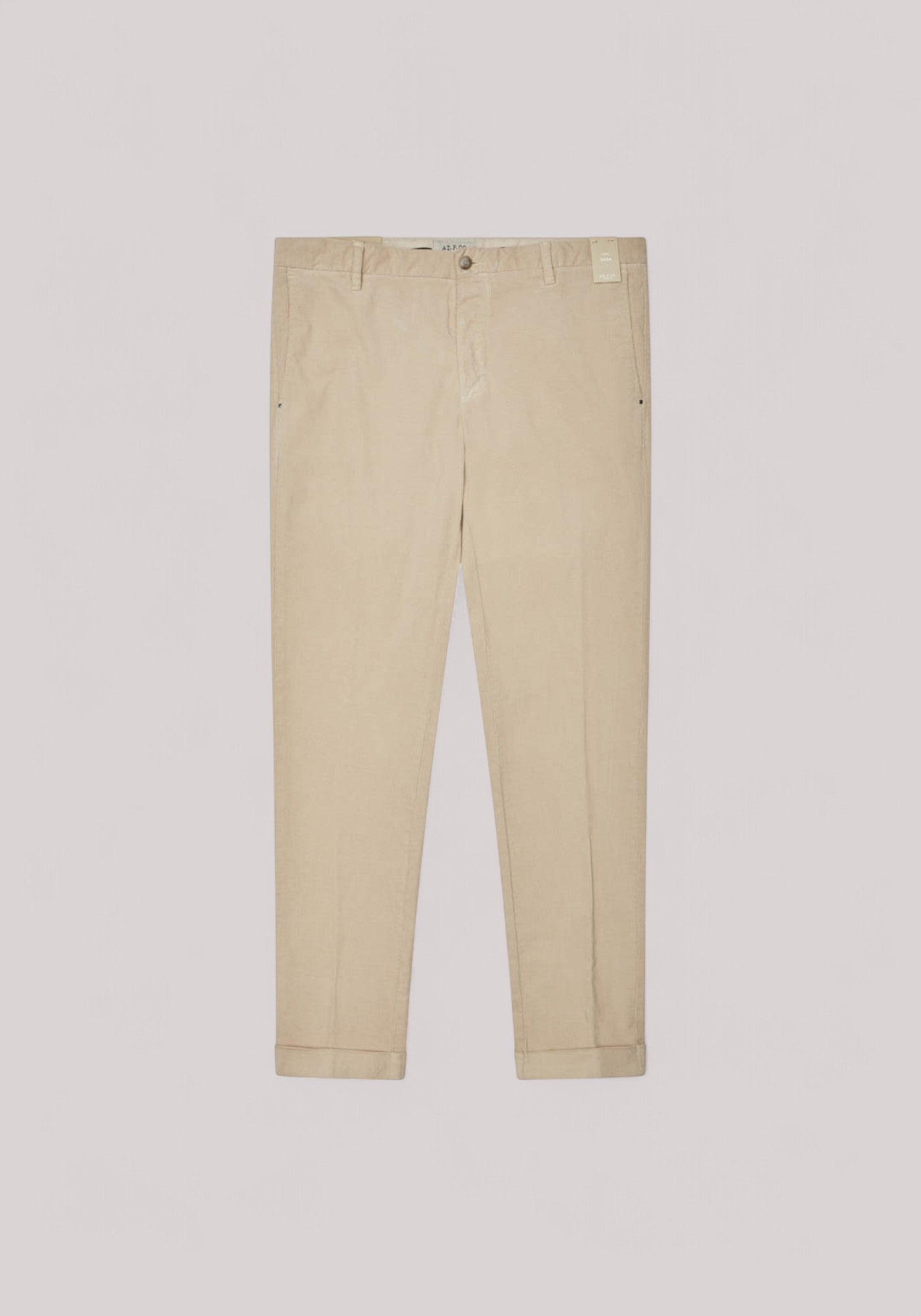 PANTALONE UOMO FUSTAGNO SLIMFIT AVORIO