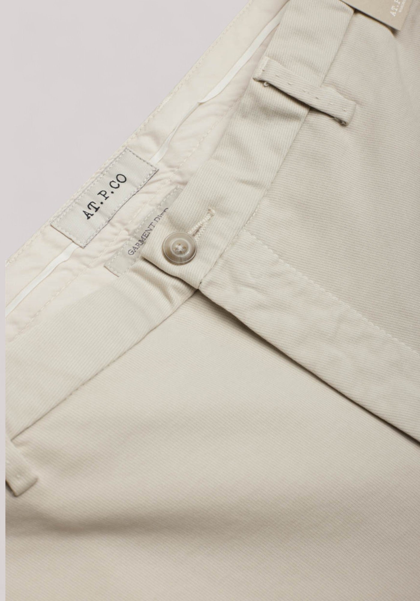 PANTALONE UOMO TRICOTINA SLIMFIT PANNA