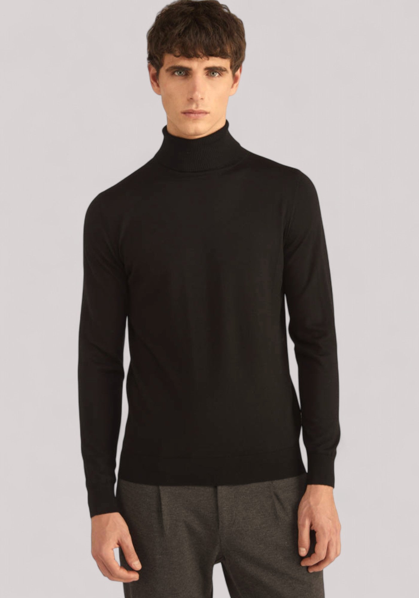 MAGLIA UOMO DOLCEVITA TESTA DI MORO