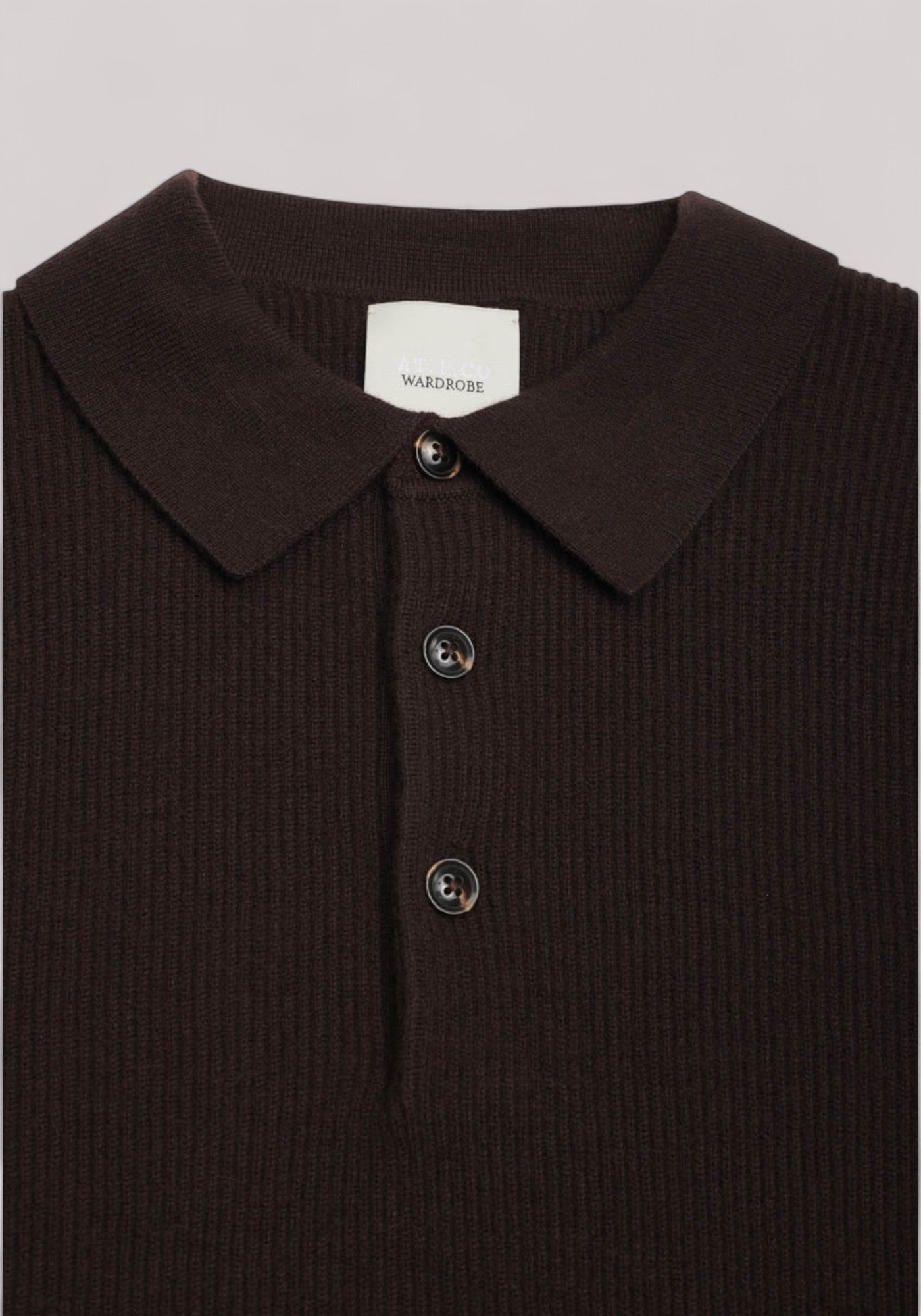 POLO UOMO LAMBSWOOL CACAO