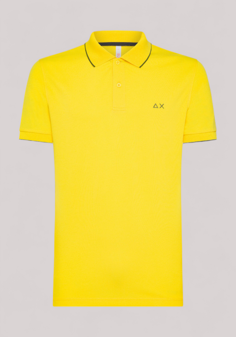 POLO UOMO STRETCH GIALLO - POLO SMALL STRIPES O A34113 23 - Linassi