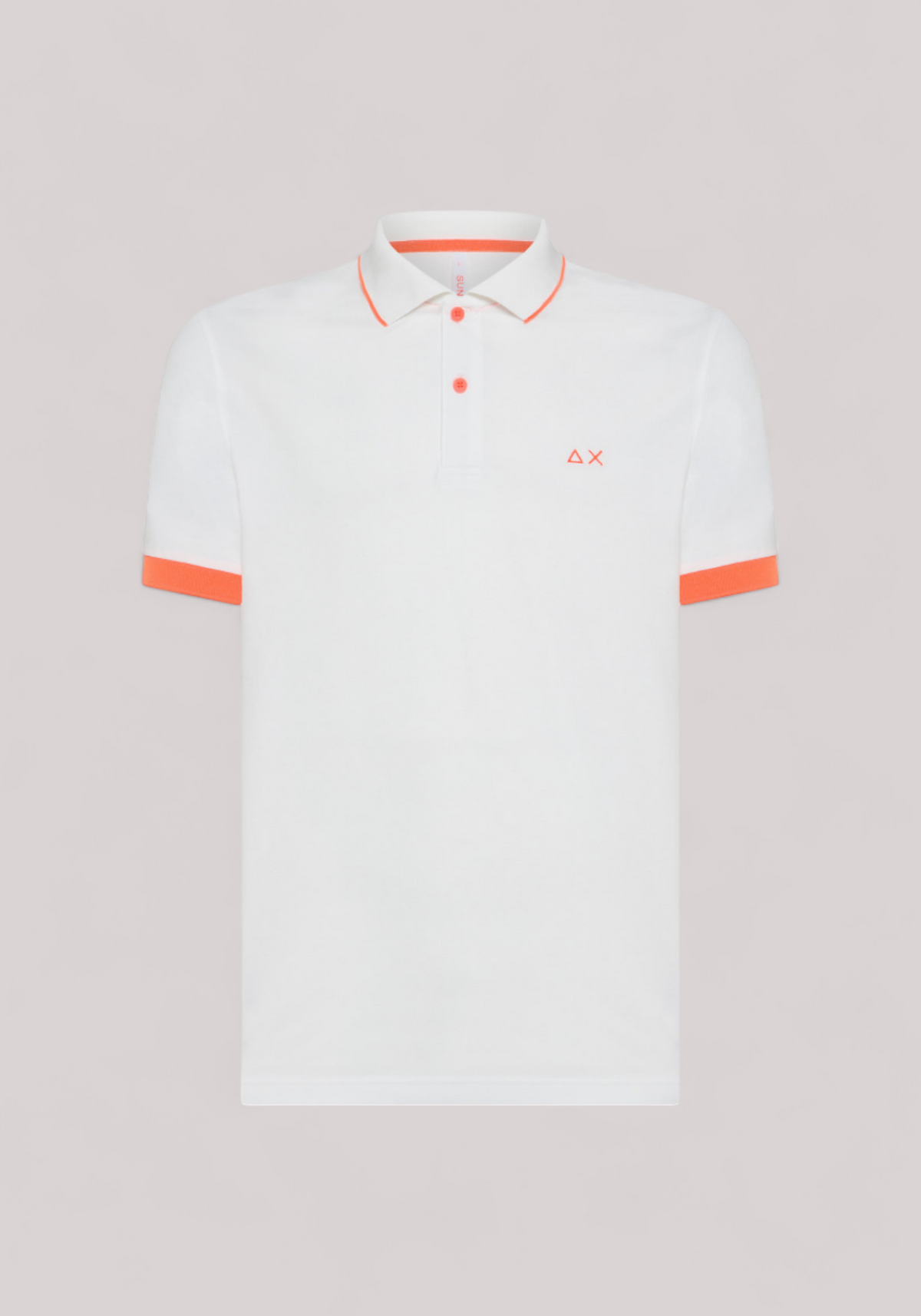 POLO UOMO SMALL STRIPE FLUO BIANCO - Linassi