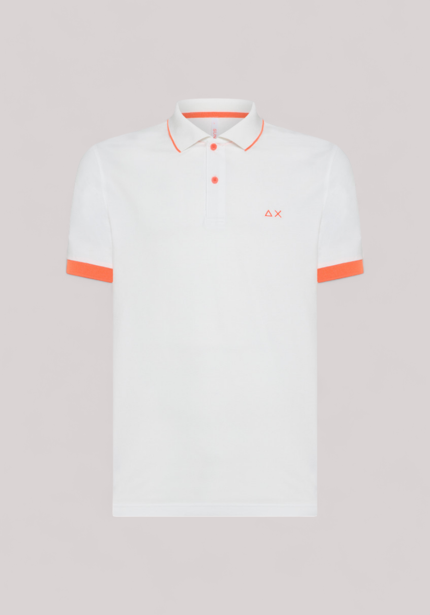 POLO UOMO SMALL STRIPE FLUO BIANCO - Linassi