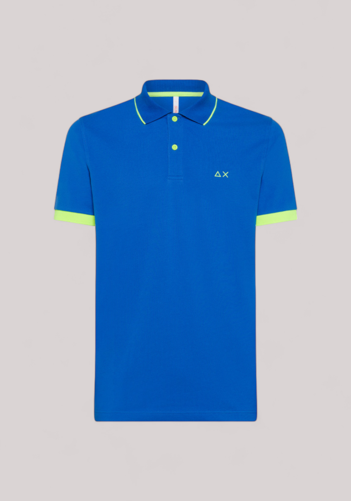 POLO UOMO SMALL STRIPE FLUO ROYAL - Linassi