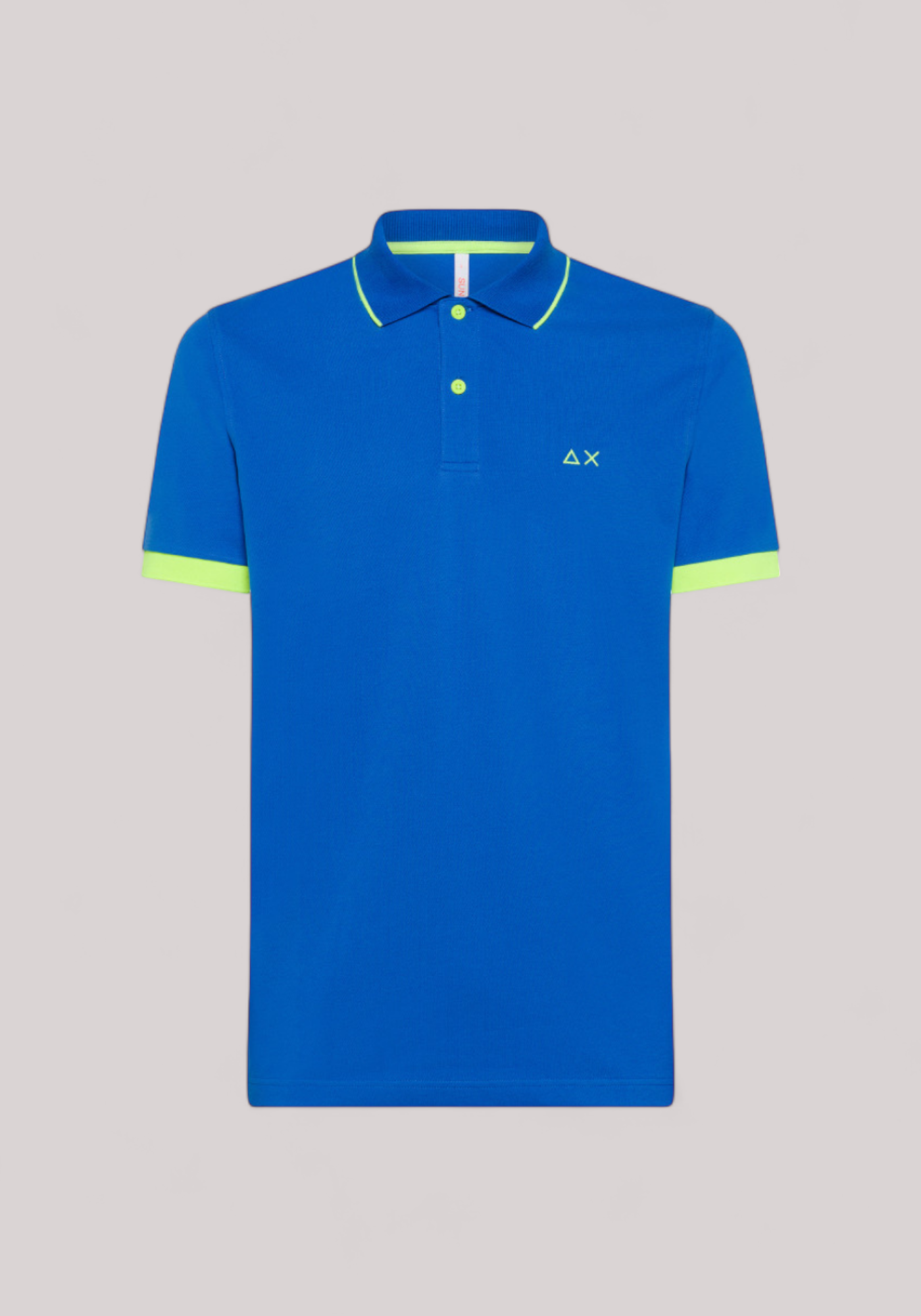 POLO UOMO SMALL STRIPE FLUO ROYAL - Linassi