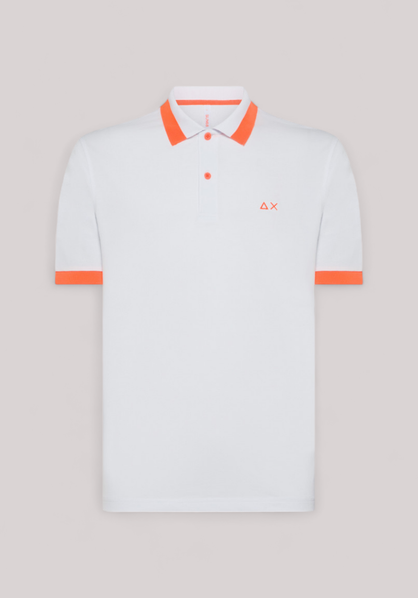 POLO UOMO BIG STRIPE FLUO BIANCO - Linassi