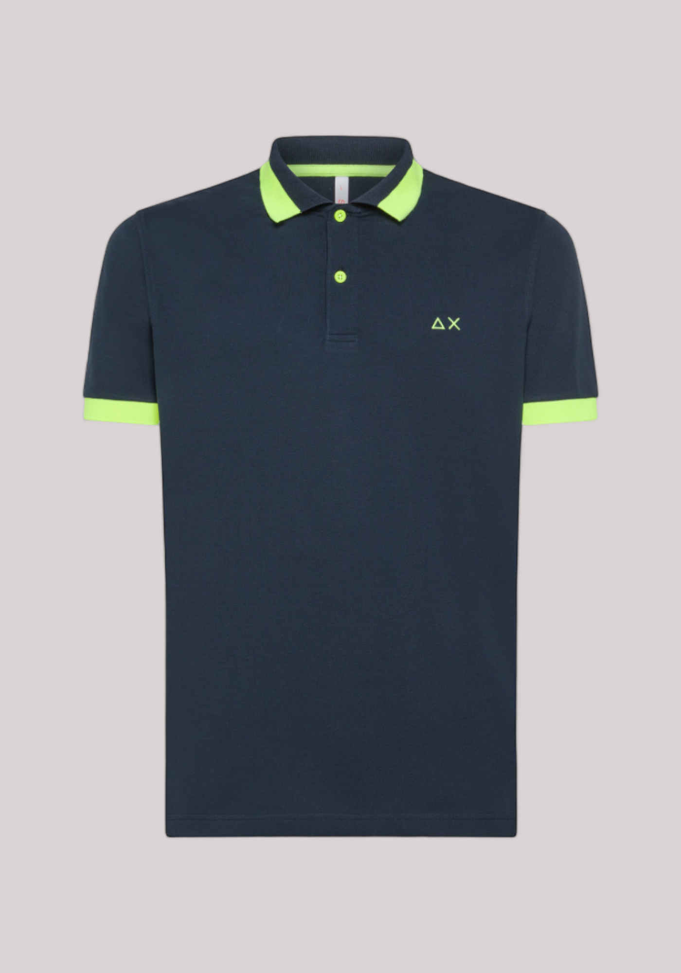 POLO UOMO BIG STRIPE FLUO NAVY BLUE - Linassi