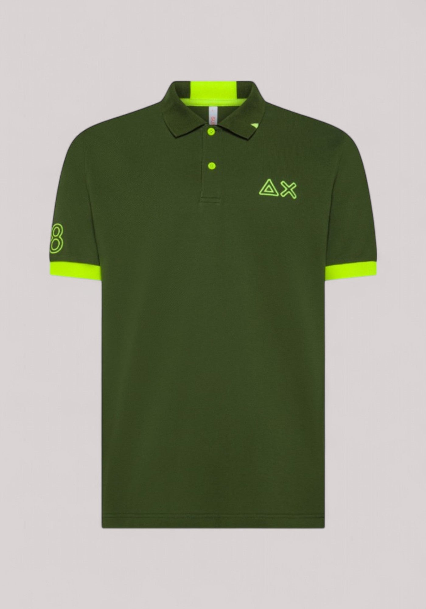 POLO UOMO FLUO VERDE SCURO