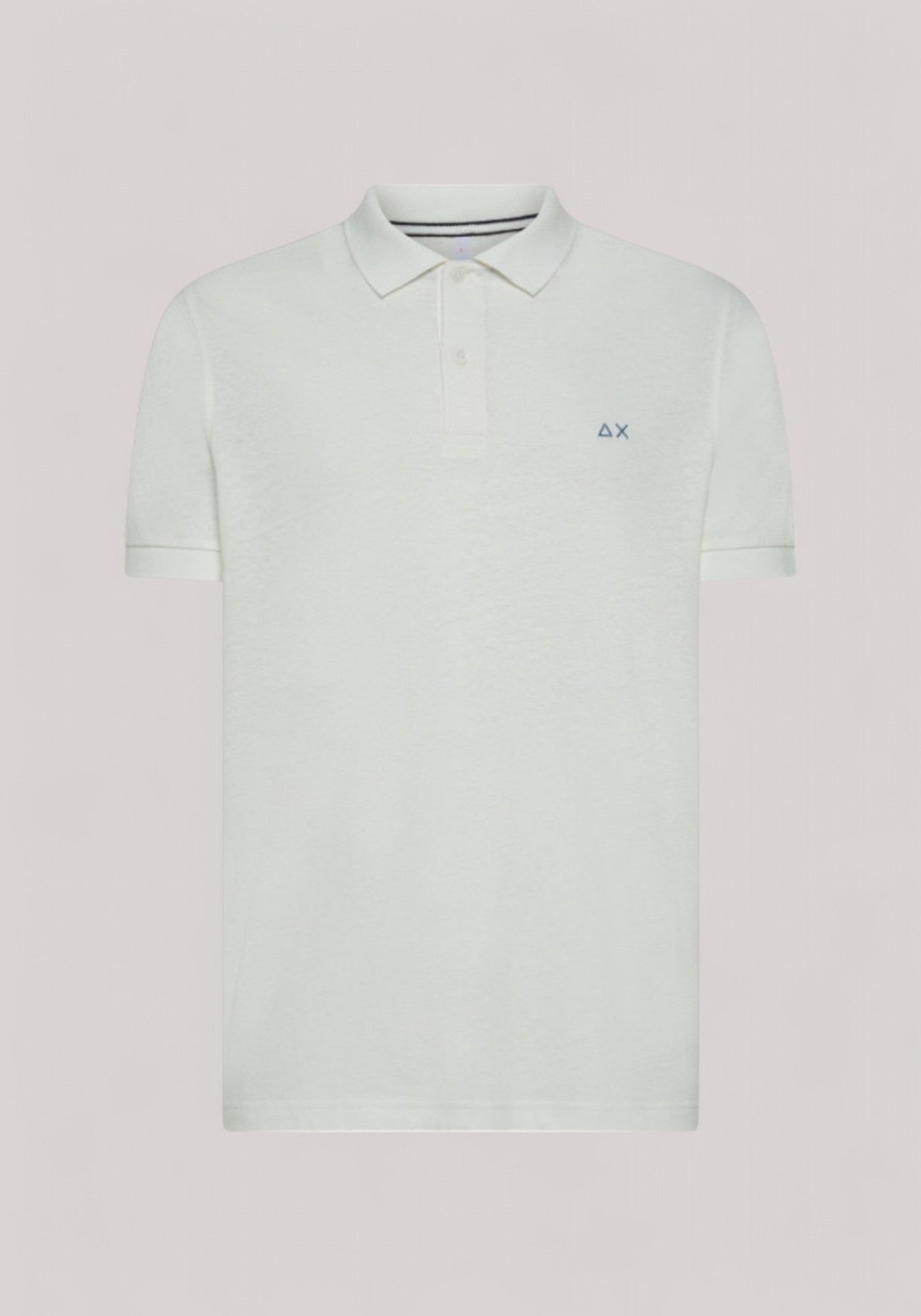 POLO UOMO MISTO LINO BIANCO PANNA
