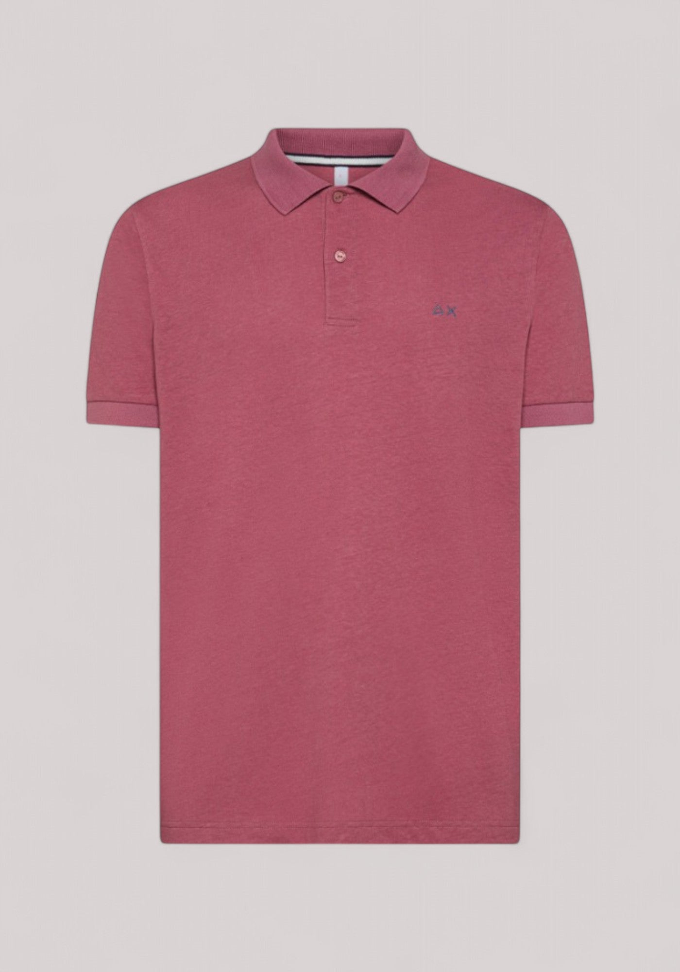 POLO UOMO MISTO LINO ROSA SCURO