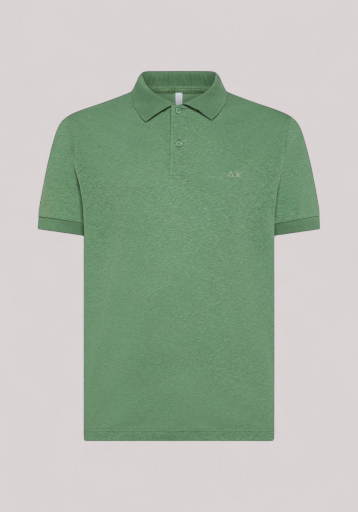 POLO UOMO MISTO LINO VERDE SALVIA