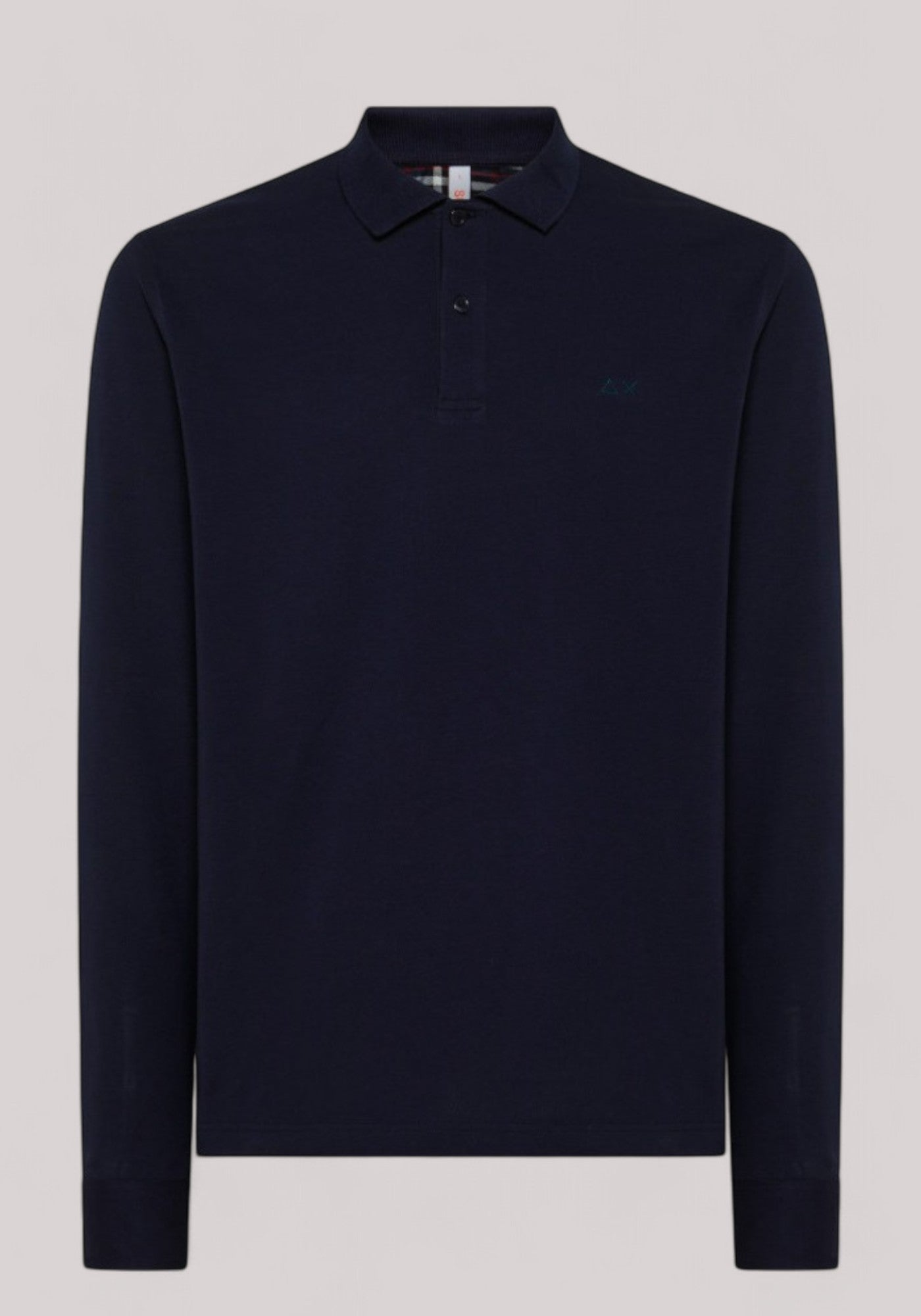 POLO UOMO CONTRAST ELBOW EL NAVY BLUE