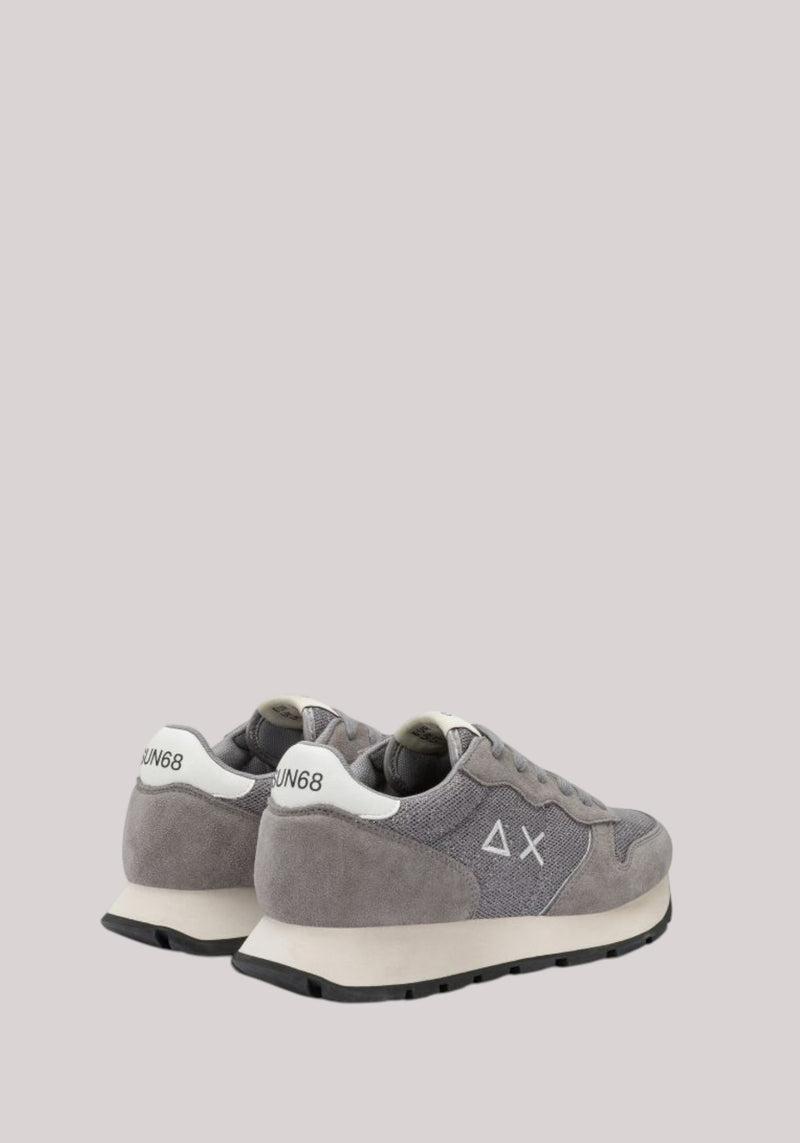 SCARPE DONNA ALLY GLITTER TEXTILE GRIGIO MEDIO