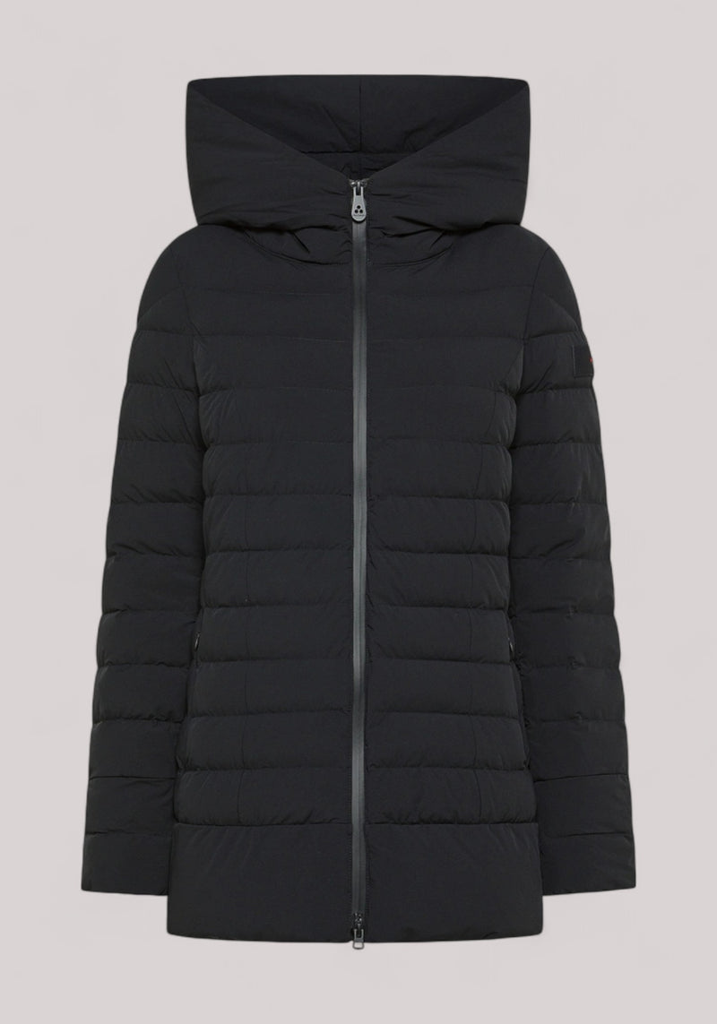 GIACCONE DONNA IN PIUMA NATURALE NERO