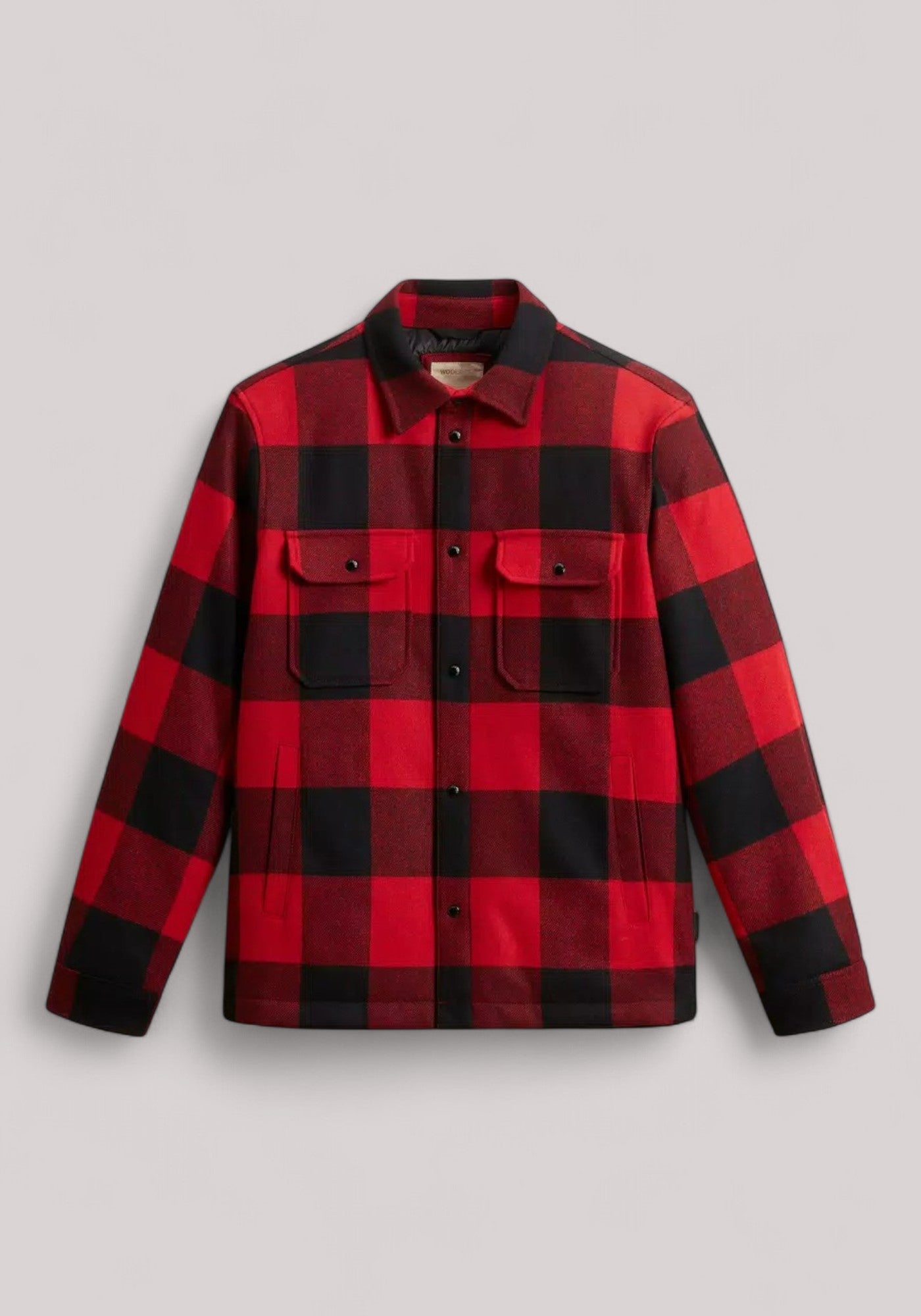 GIUBBINO UOMO ALASKAN WOOL CHECK OVERSHIRT RED CHECK