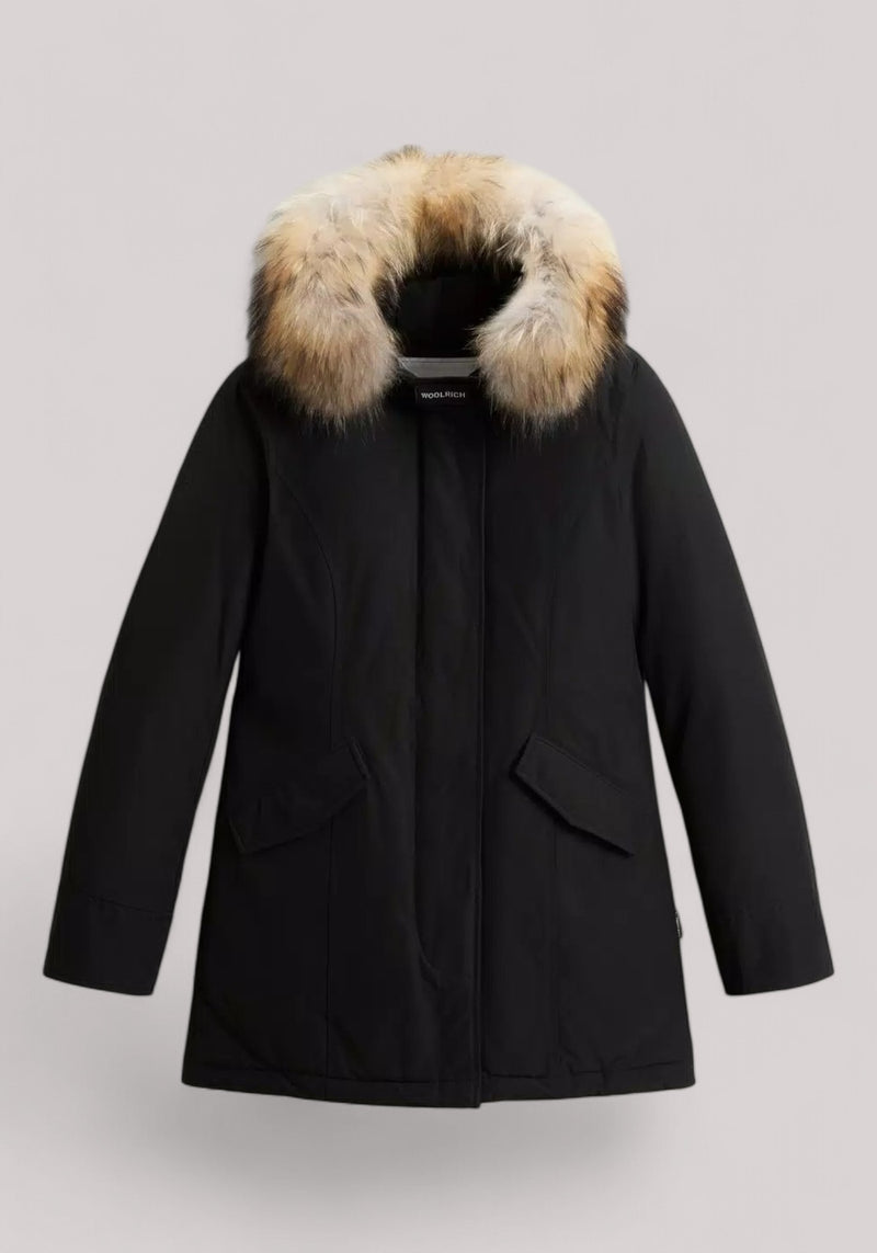 GIACCONE DONNA ARCTIC RACCOON PARKA BLACK