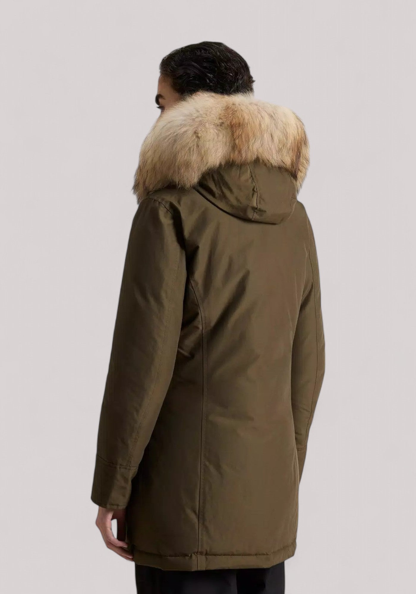 GIACCONE DONNA ARCTIC RACCOON PARKA DARK GREEN