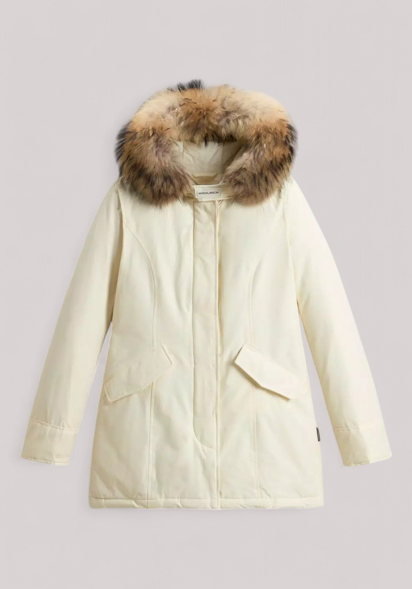 GIACCONE DONNA ARCTIC RACCOON PARKA MILKY CREAM