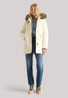 GIACCONE DONNA ARCTIC RACCOON PARKA MILKY CREAM