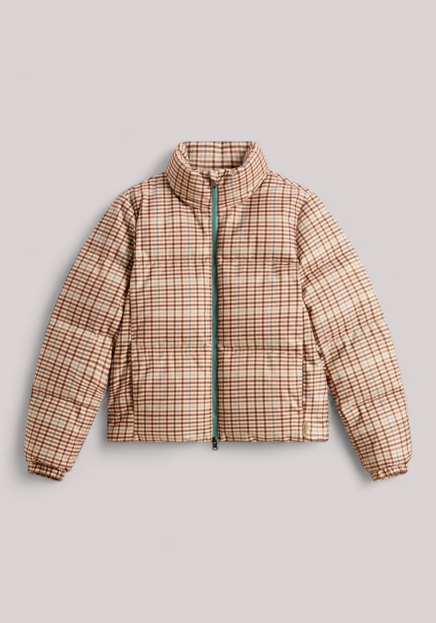 GIACCONE DONNA BEIGE CHECK