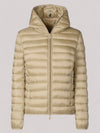 GIUBBINO DONNA PUFFER WOOD BEIGE