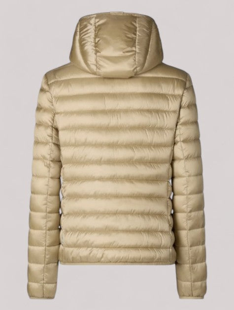 GIUBBINO DONNA PUFFER WOOD BEIGE