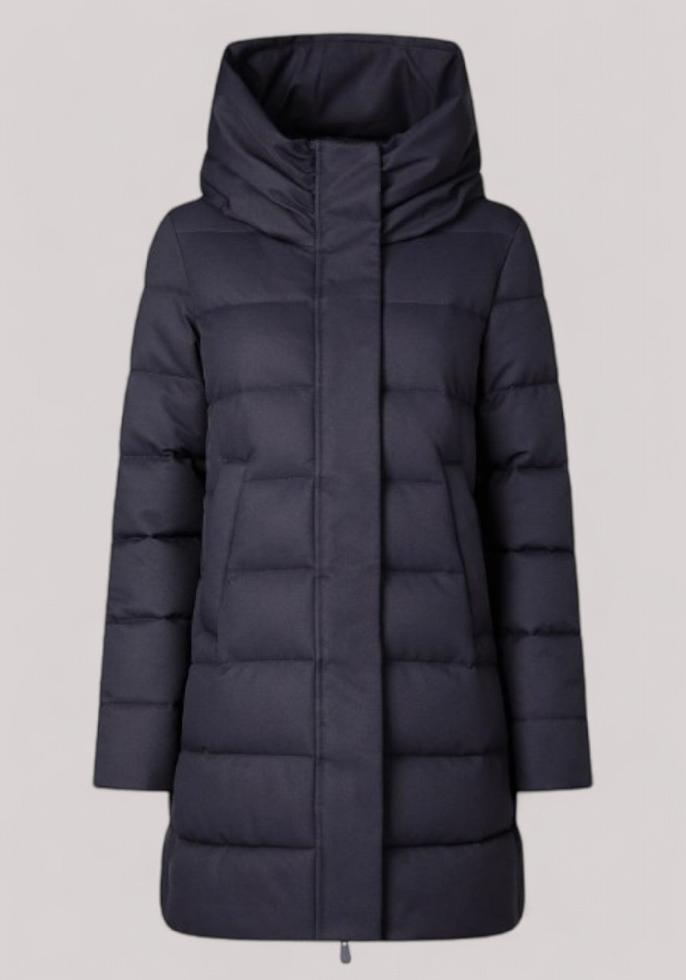 GIACCONE DONNA PIUMINO PUFFER BLUE BLACK