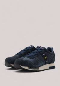 MEN'S QUEENS NAVY NUBUCK SHOES- F1QUEENS01/TAS/N