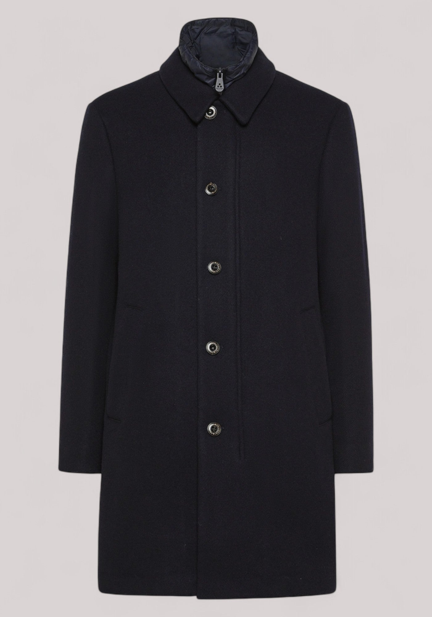 CAPPOTTO UOMO MISTO LANA BLU GRAFITE