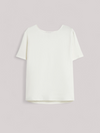 T-SHIRT DONNA IN SETA BIANCO - Linassi