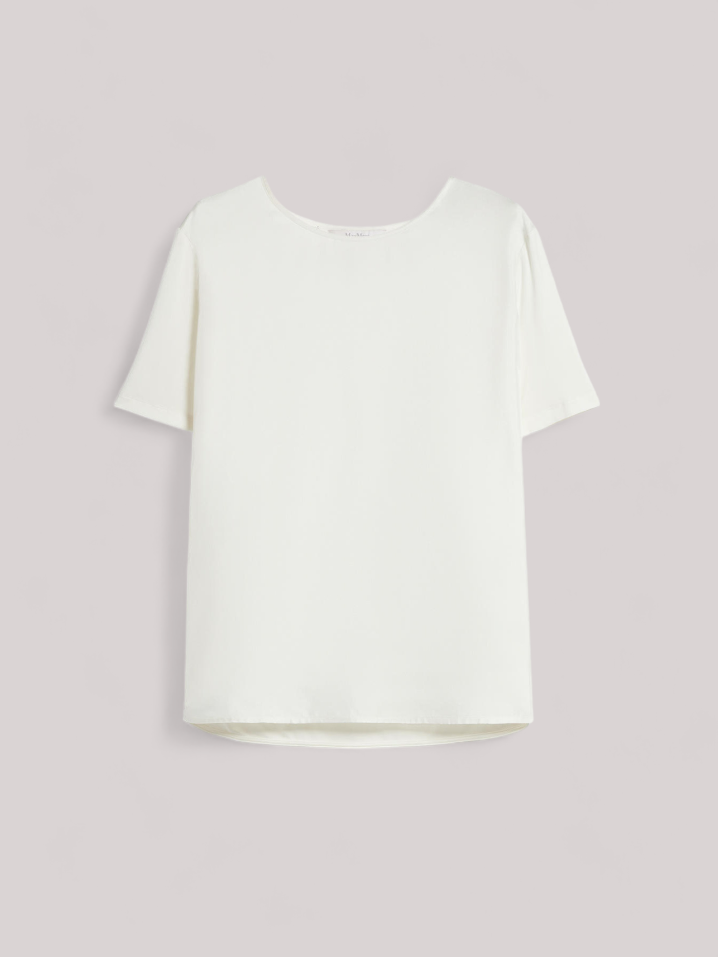 T-SHIRT DONNA IN SETA BIANCO - Linassi