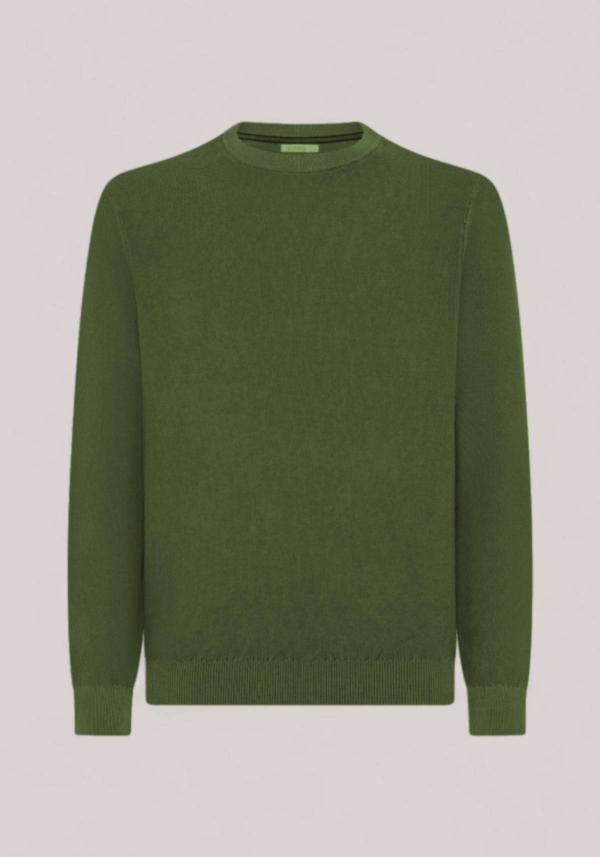 MAGLIA UOMO IN COTONE VERDE SCURO - Linassi