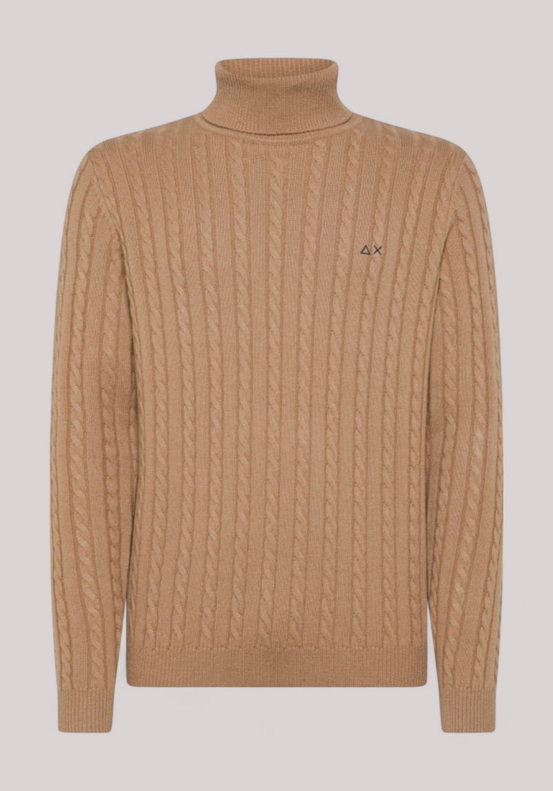 MAGLIA UOMO DOLCEVITA BEIGE