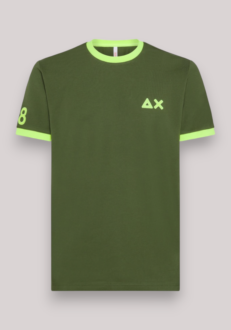 T-SHIRT UOMO VERDE SCURO FLUO - Linassi