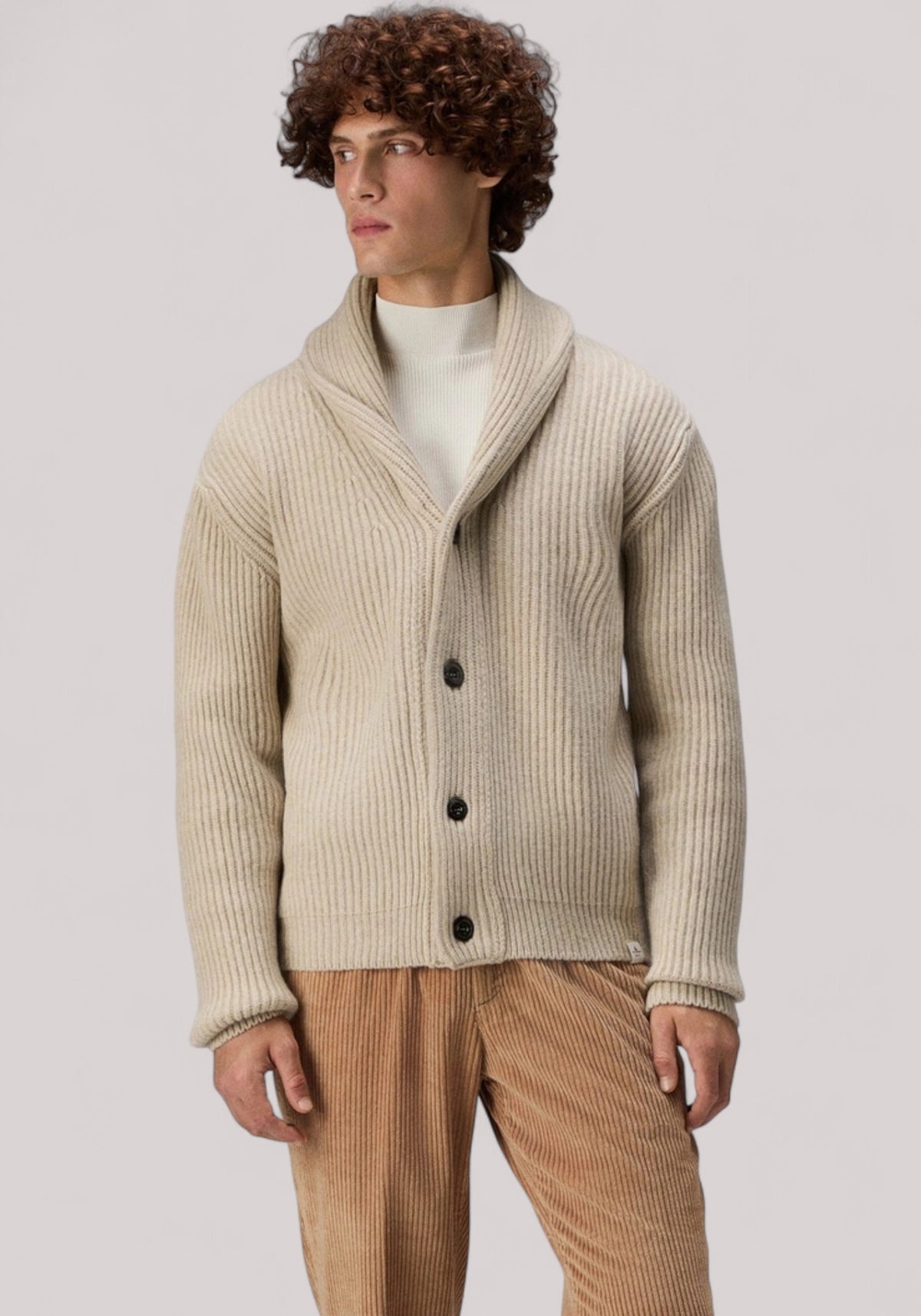 MAGLIA UOMO CARDIGAN A COSTE JUTA