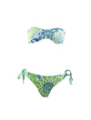 BIKINI DONNA FASCIA E SLIP REGOLABILE VERDE - FK23-1507U - Linassi