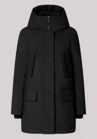 GIACCONE DONNA PARKA CON CAPPUCCIO NERO