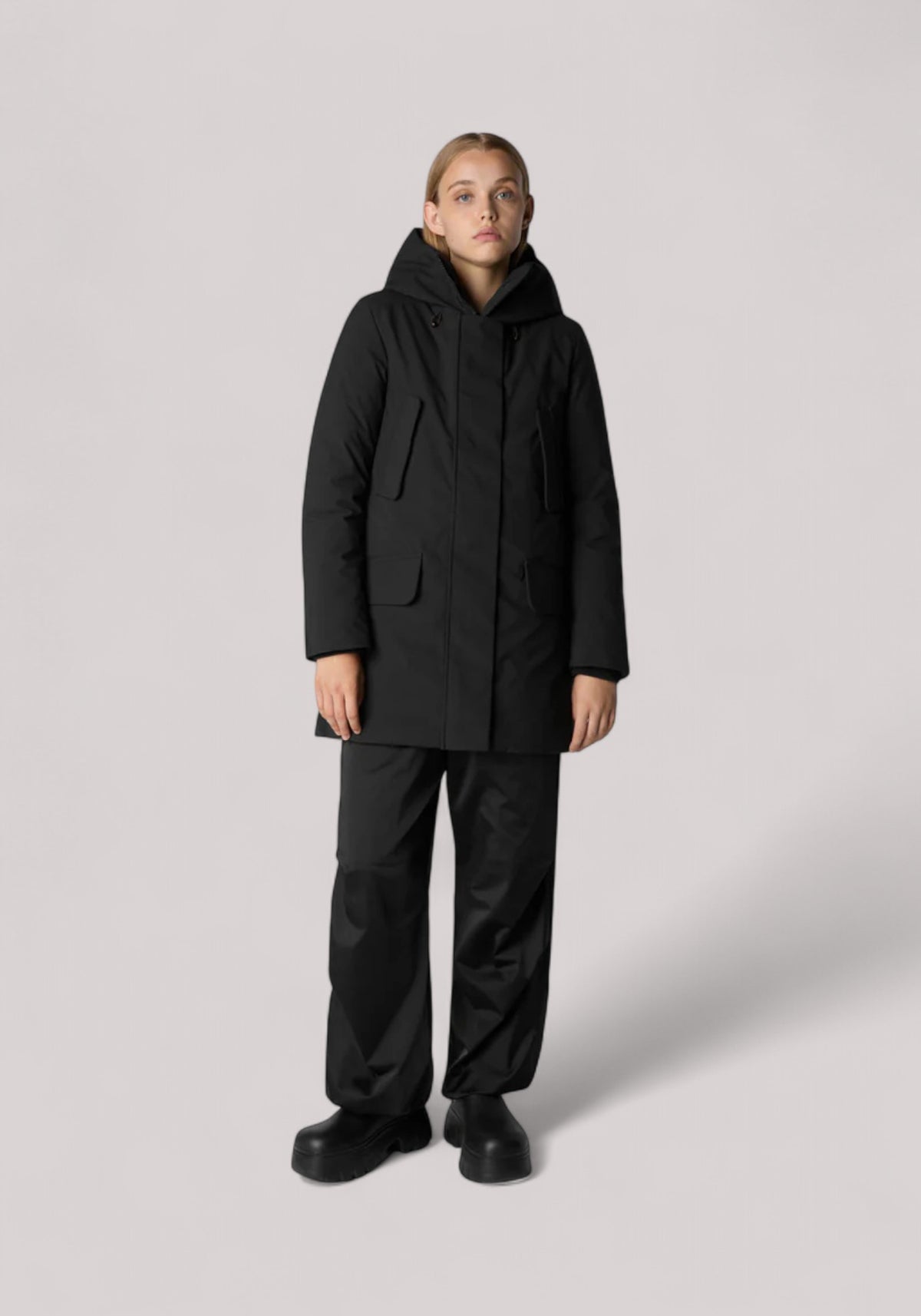 GIACCONE DONNA PARKA BLACK