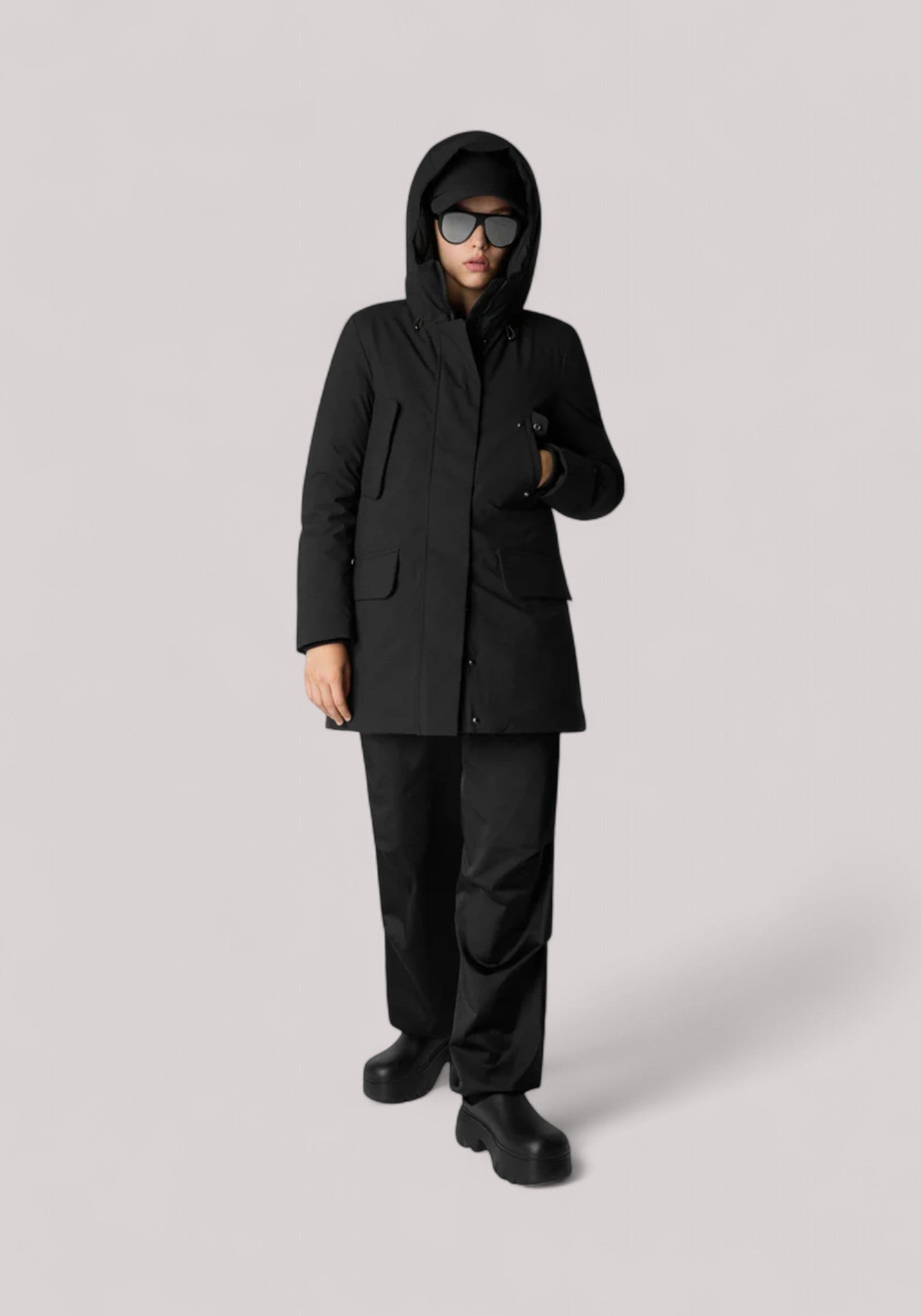 GIACCONE DONNA PARKA BLACK