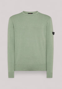 MAGLIA UOMO IN COTONE VERDE SALVIA