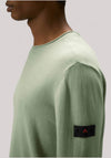 MAGLIA UOMO IN COTONE VERDE SALVIA