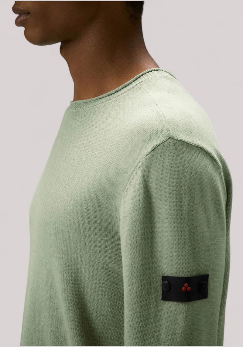 MAGLIA UOMO IN COTONE VERDE SALVIA